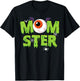 Retro Mom Momster Mother Halloween Costume Family matching T-Shirt - T-Shirt | Black