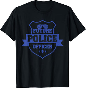 Future Police Officer Kids T-Shirt - T-Shirt | Black
