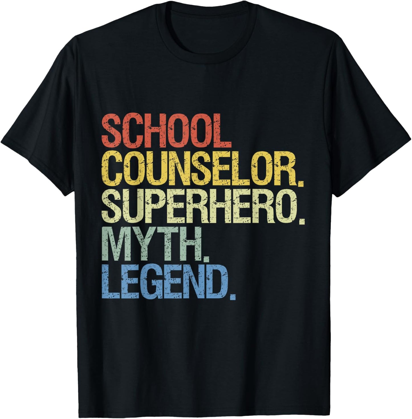School counselor superhero myth legend T-Shirt - T-Shirt | Black