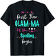 First Time Glam-ma Let The Spoiling Begin Matching Family T-Shirt - T-Shirt | Black