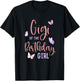 Gigi of The Birthday Girl Butterfly Party Matching Family T-Shirt - T-Shirt | Black