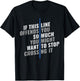 If This Line Offends You Police Officer Cop Back The Blue T-Shirt - T-Shirt | Black