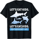 Grammar Shirt Teacher Kids Shark Punctuation Saves Lives T-Shirt - T-Shirt | Black