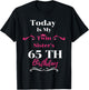 Today Is My Twin Sister's 65th Birthday So Happiness T-Shirt - T-Shirt | Black