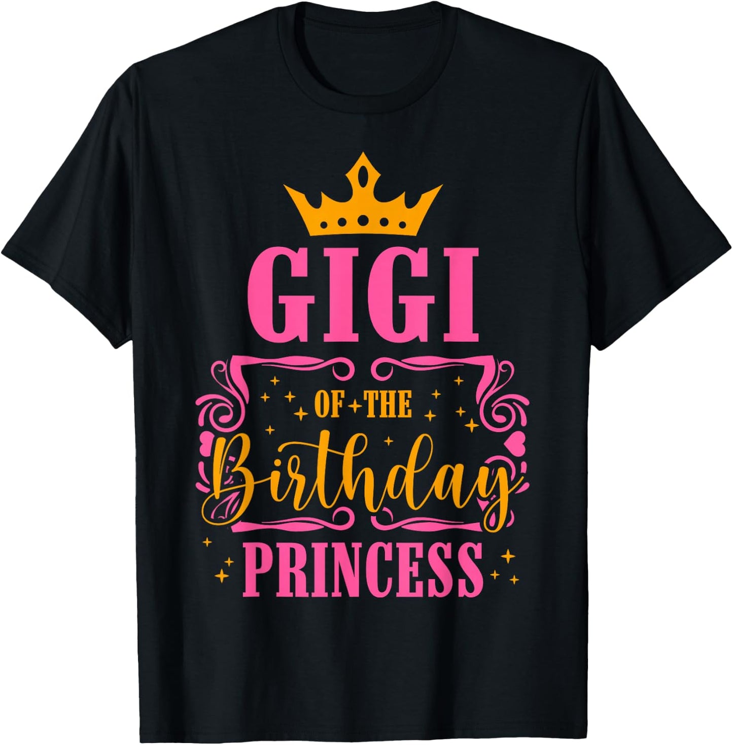 Gigi of The Birthday Princess B-Day Girls Matching Family T-Shirt - T-Shirt | Black