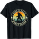 Retro Bigfoot Hide And Seek World Champion Sasquatch T-Shirt - T-Shirt | Black