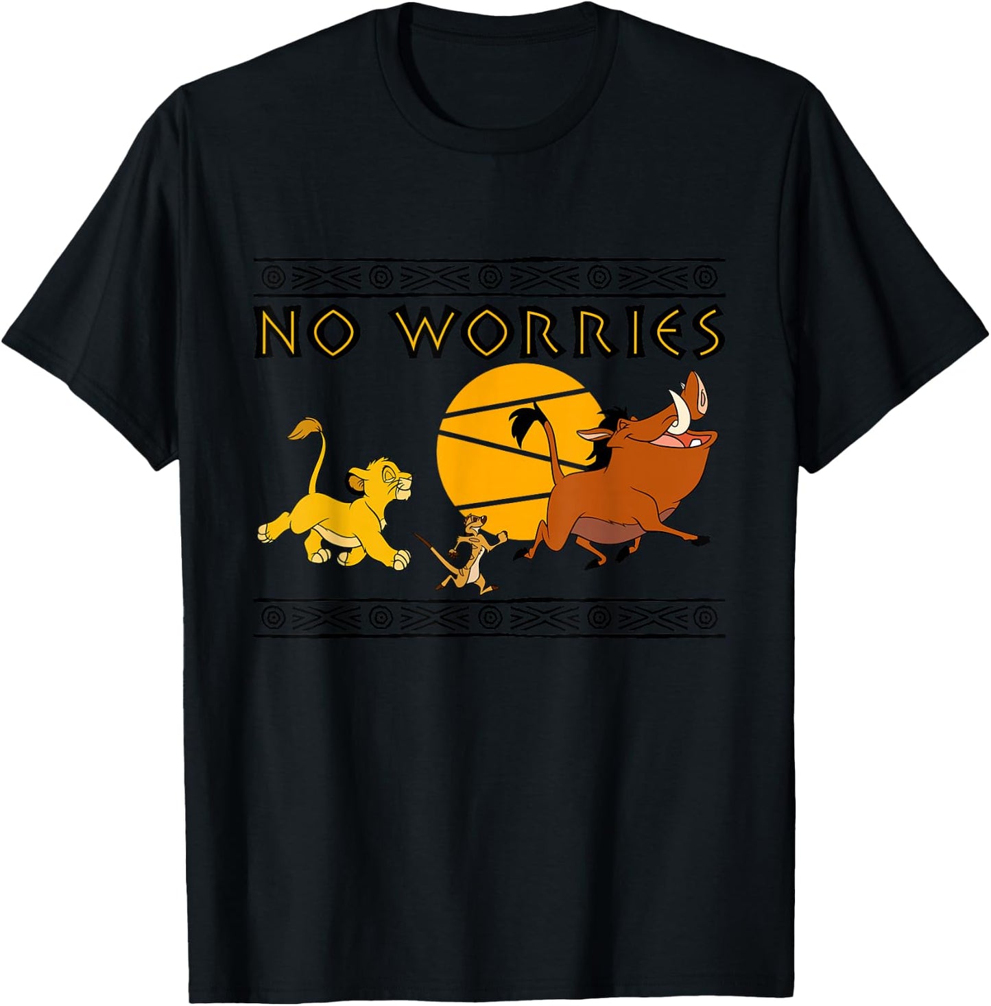 Disney - Lion King No Worries T-Shirt - T-Shirt | Black