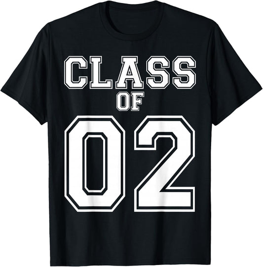 Class Of 2002 Custom Graduation Senior Personalized Grads T-Shirt - T-Shirt | Black