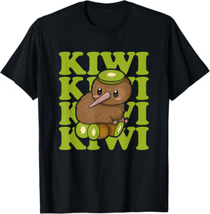 Kiwi New Zealand Quote for a Kiwi Bird Lover T-Shirt - T-Shirt | Black