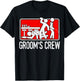 Groom's Crew Groomsmen Husband Marriage T-Shirt - T-Shirt | Black