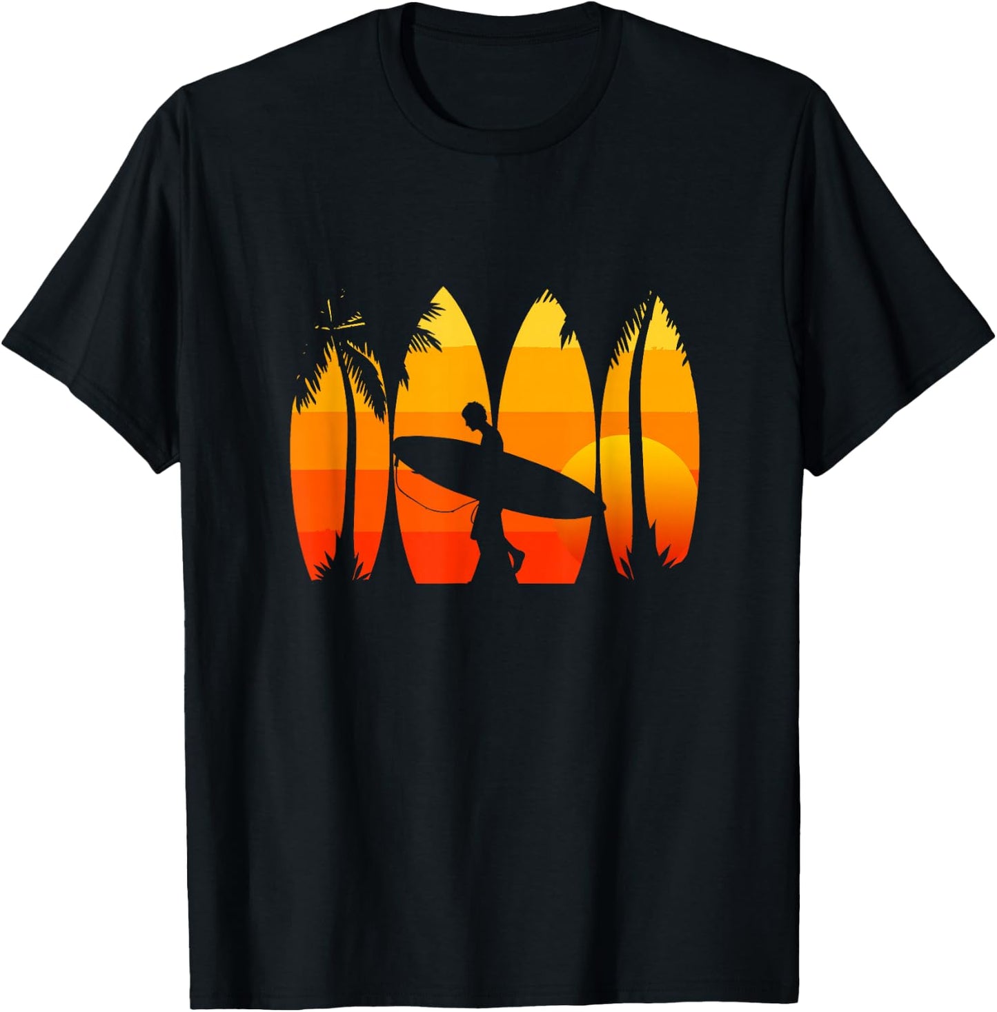 Surfing Surf Apparel - Surfer Surf T-Shirt - T-Shirt | Black