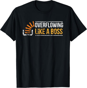 Stackoverflow Overflowing like a boss Stack Overflow T-Shirt - T-Shirt | Black