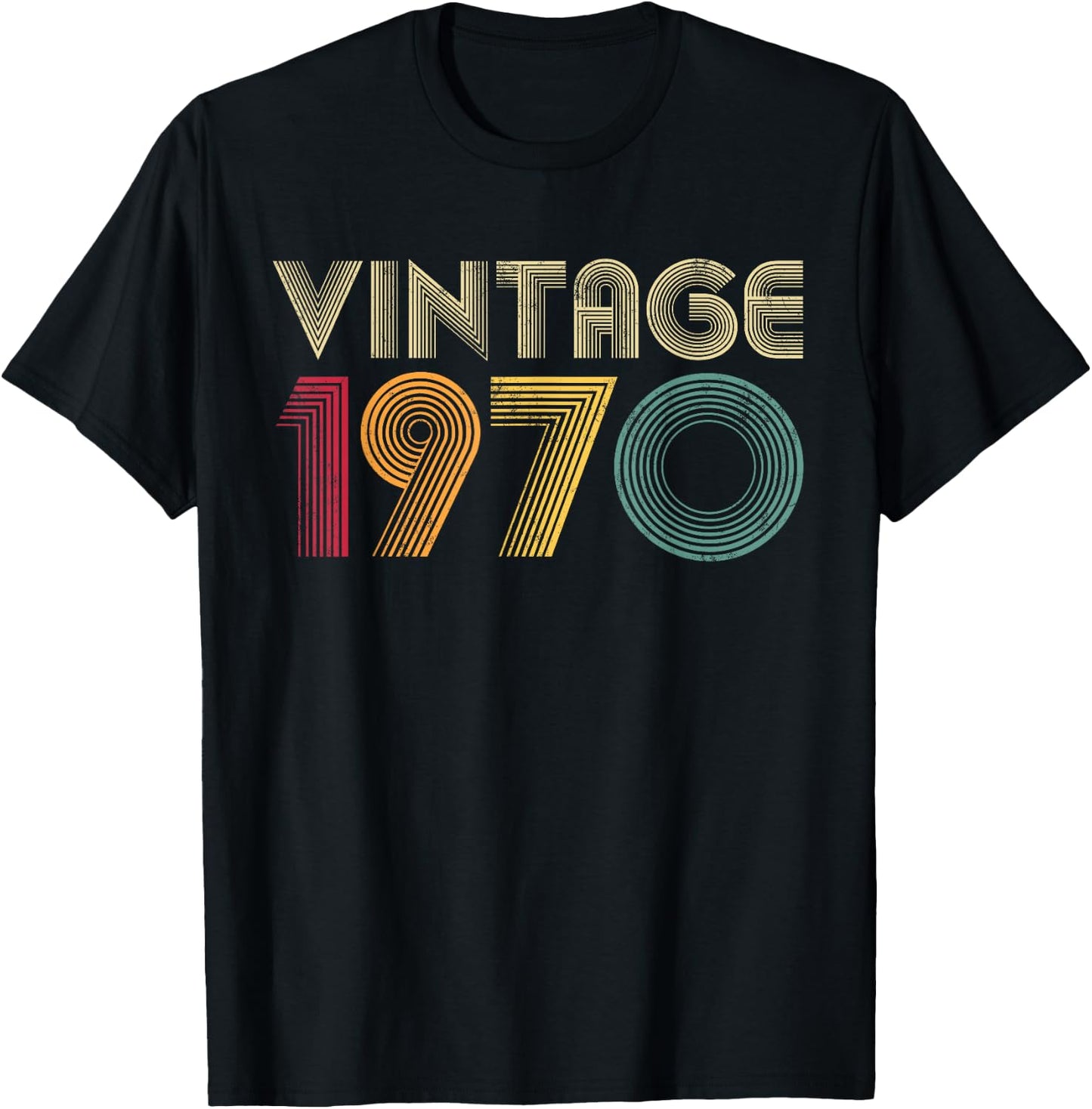 55th Birthday Vintage 1970 Classic MEN WOMEN Mom Dad T-Shirt - T-Shirt | Black
