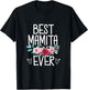 Best Mamita Ever Flowers Mother's Day From Daughter - Son T-Shirt - T-Shirt | Black