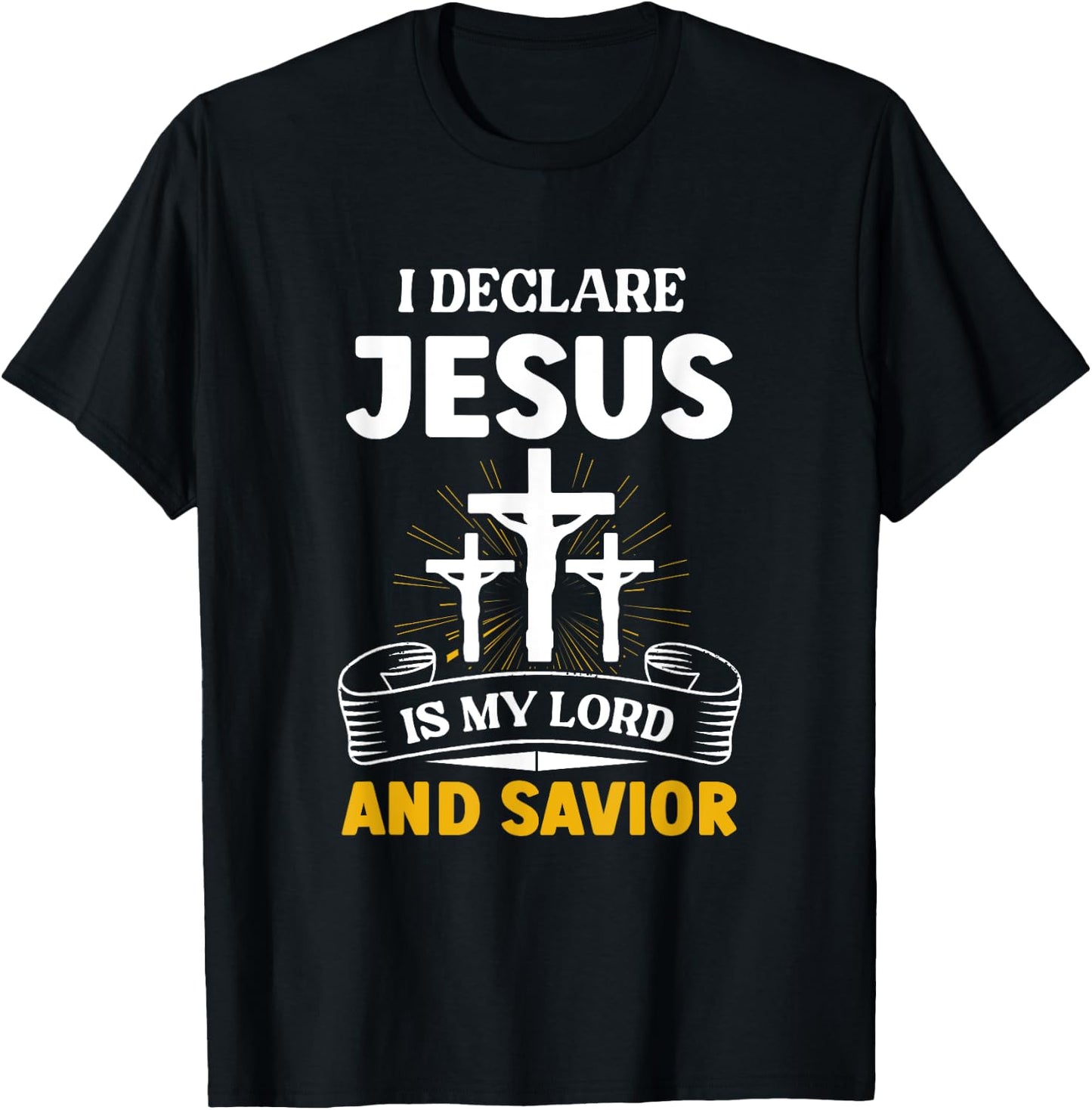 Religious Bible Church Jesus Is My Lord And Savior T-Shirt - T-Shirt | Black