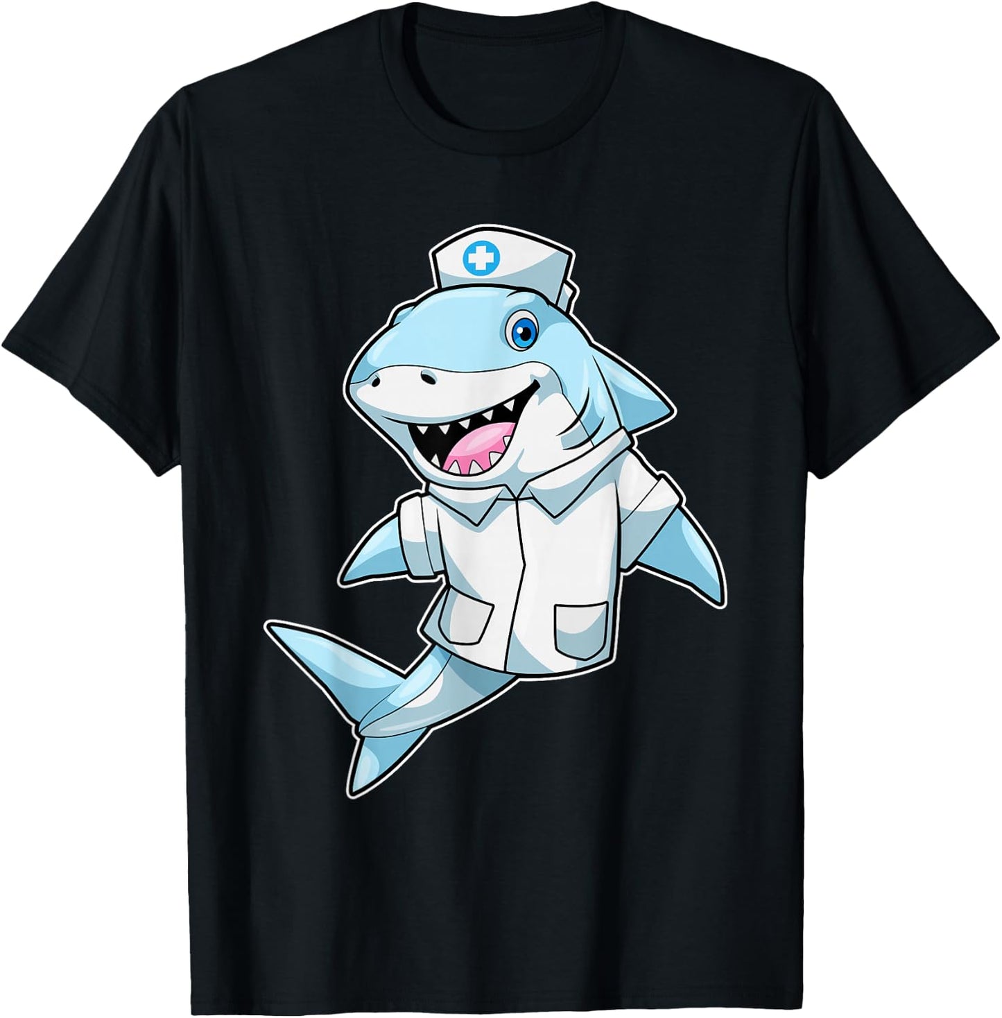 Shark Doctor Lab coat T-Shirt - T-Shirt | Black
