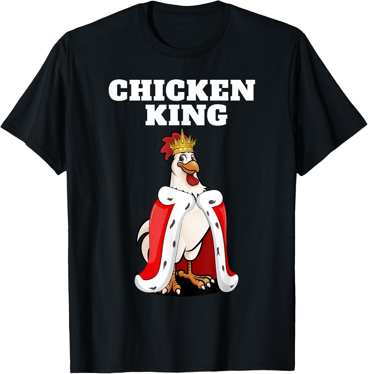 Chicken King | Chicken | Boys Chicken T-Shirt - T-Shirt | Black