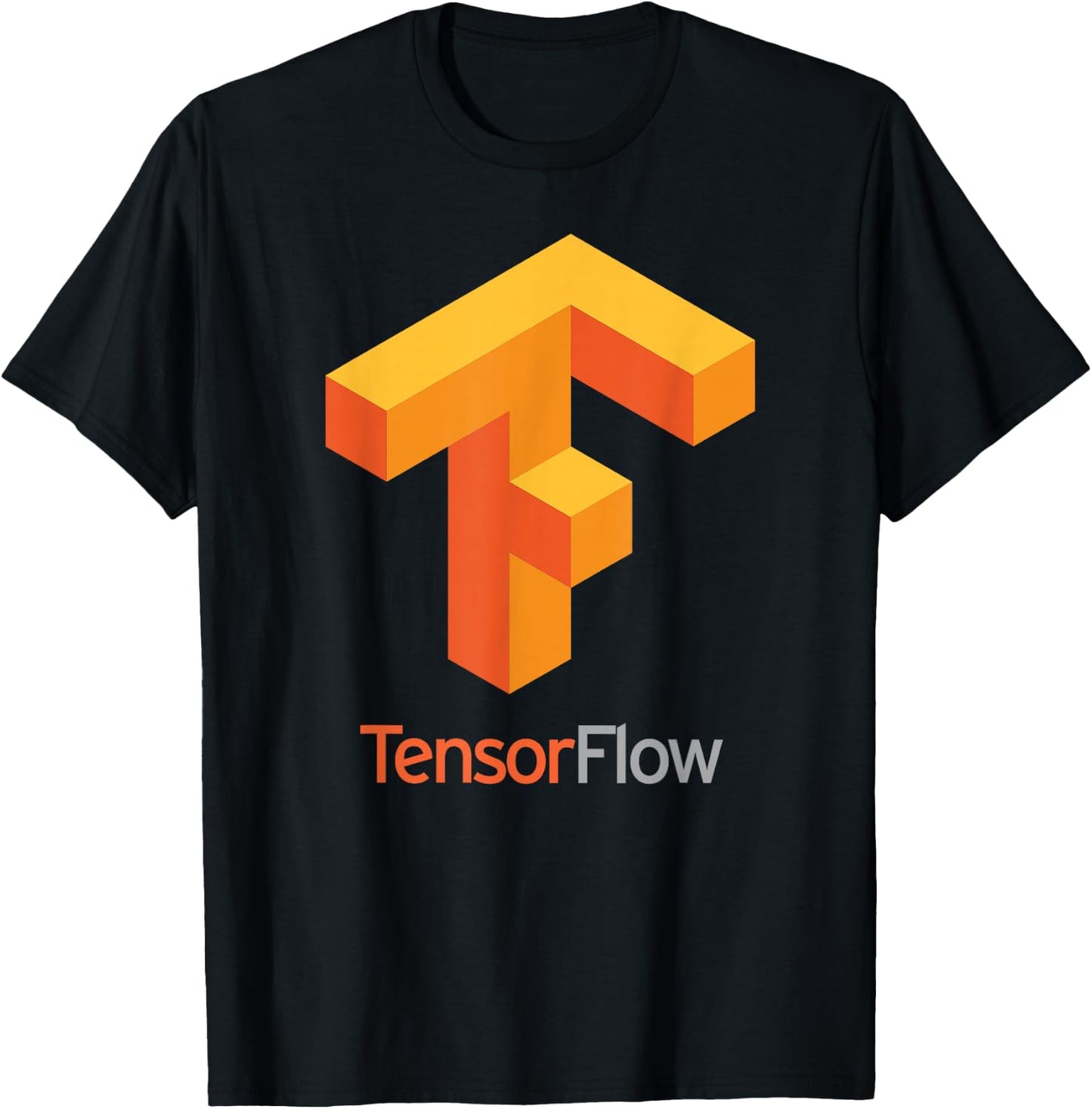 TensorFlow - Open-Source Library For AI Machine Learning T-Shirt - T-Shirt | Black