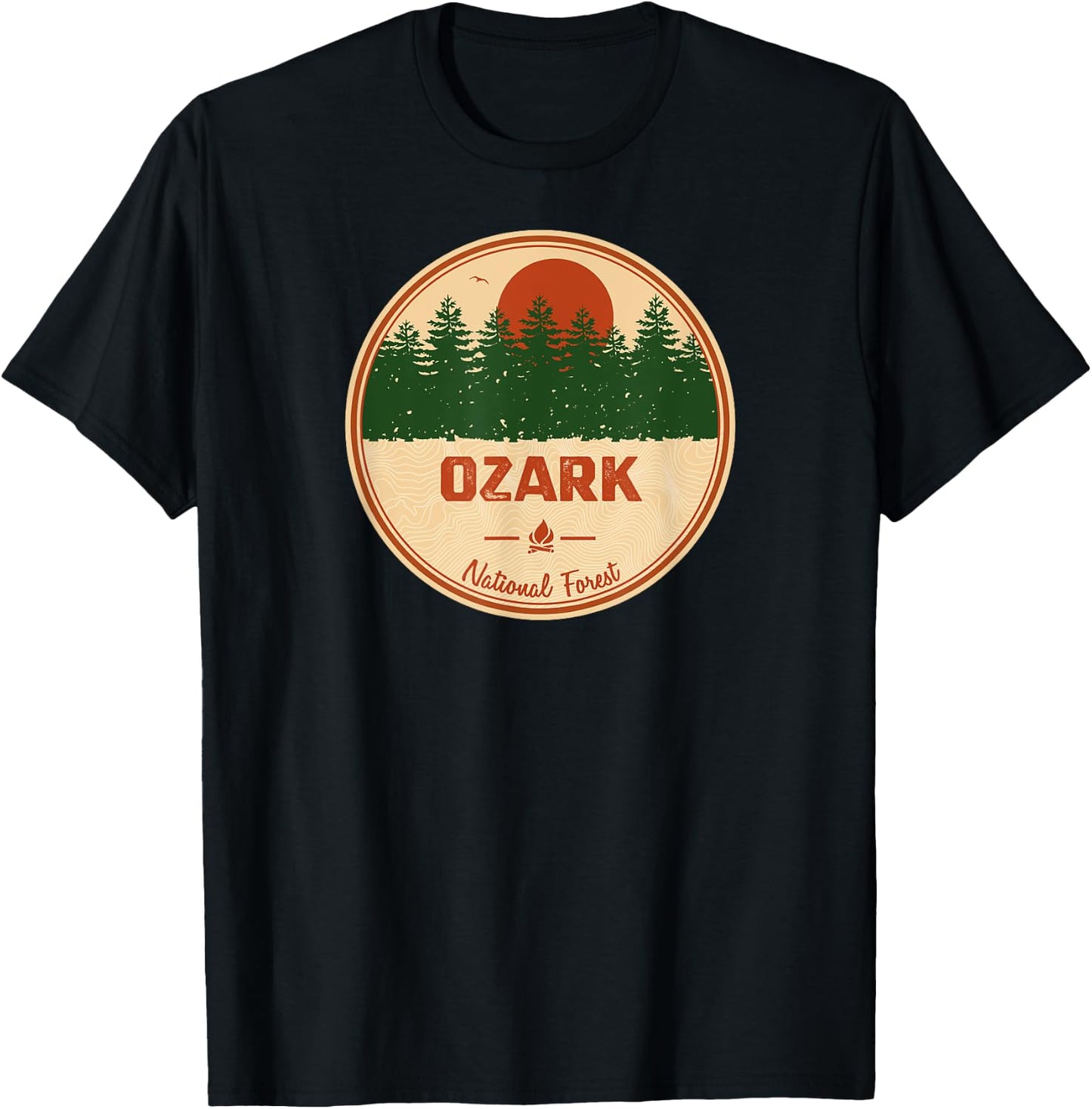 Ozark National Forest T-Shirt - T-Shirt | Black
