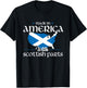 Made in America with Scottish Parts Scotland Pride Heritage T-Shirt - T-Shirt | Black