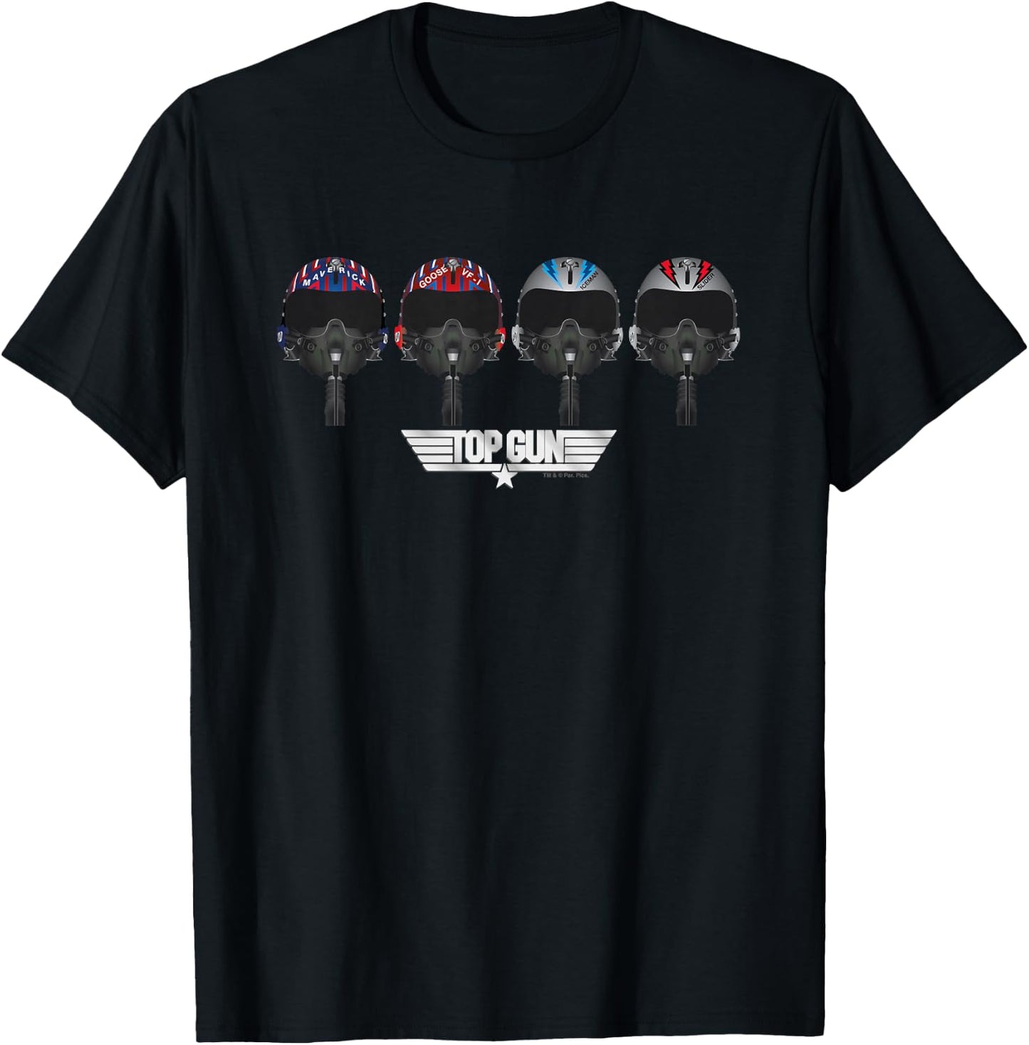 Top Gun Maverick & Co Pilot Helmets Kids T-Shirt - T-Shirt | Black