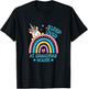 Unicorn Slumber Party Sleepover At Grandmas House T-Shirt - T-Shirt | Black