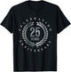 Celebrating 25 Years, 25th Anniversary Gift T-Shirt - T-Shirt | Black