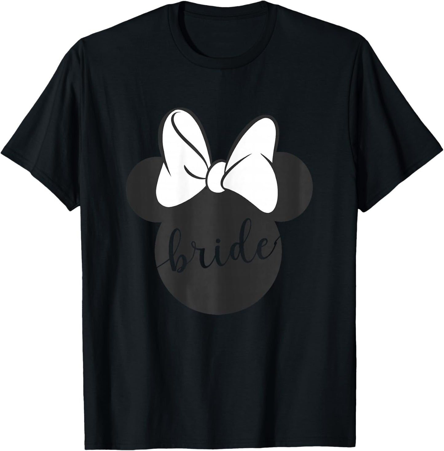 Disney Mickey And Friends Minnie Mouse Bride T-Shirt - T-Shirt | Black
