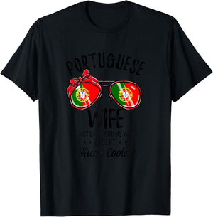 Matching Portuguese Wife T-Shirt - T-Shirt | Black