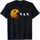 Funny Halloween Full Moon Eating Ghosts - Halloween T-Shirt - T-Shirt | Black