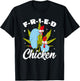 Cannabis Stoner Fried Chicken Smoking Weed Joint Chicken Pun T-Shirt - T-Shirt | Black