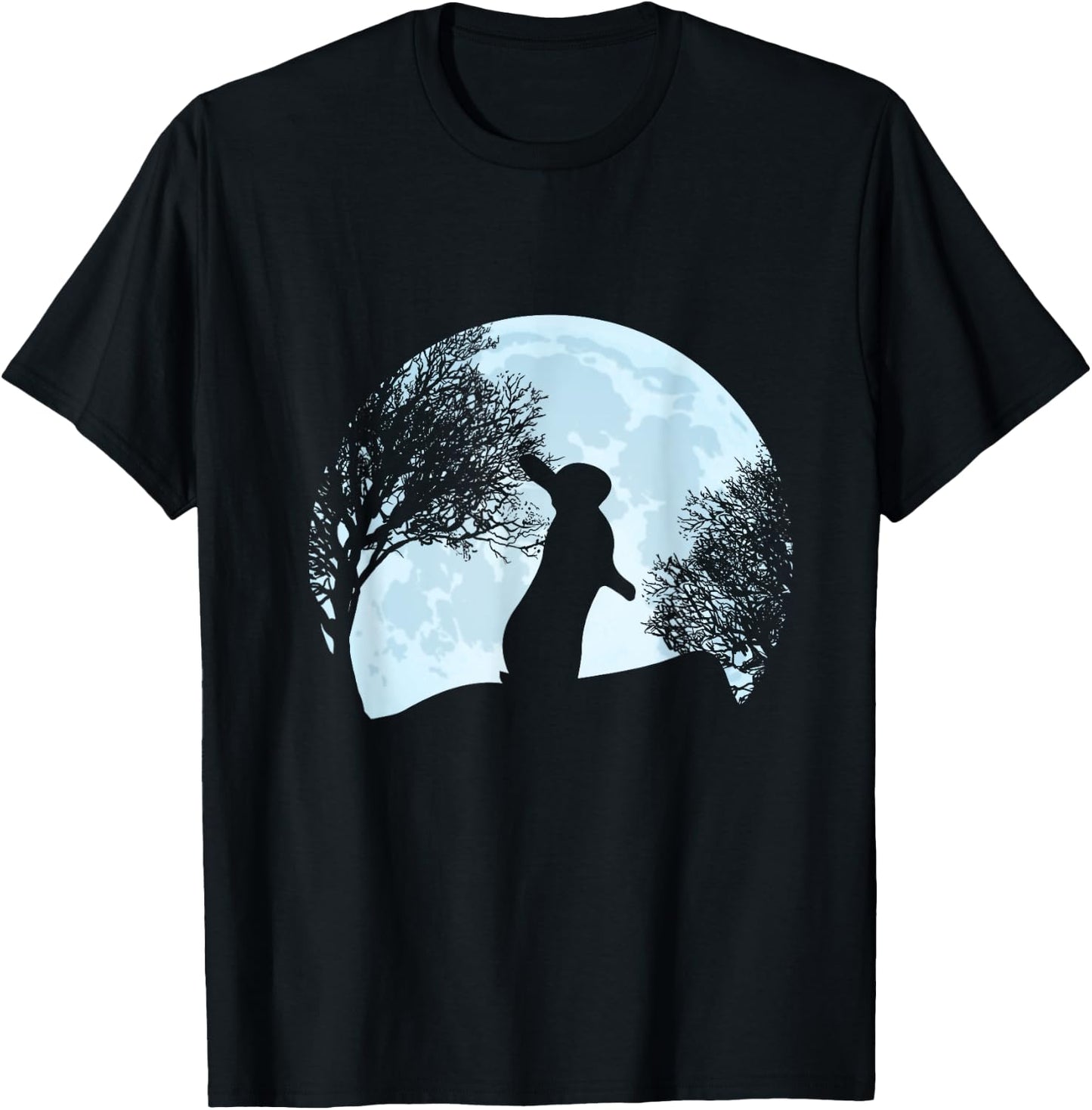 Easter Rabbit Blue Moon T-Shirt - T-Shirt | Black