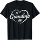 Promoted to Grandma Soon to Be Grandmom New Gigi Funny Heart T-Shirt - T-Shirt | Black