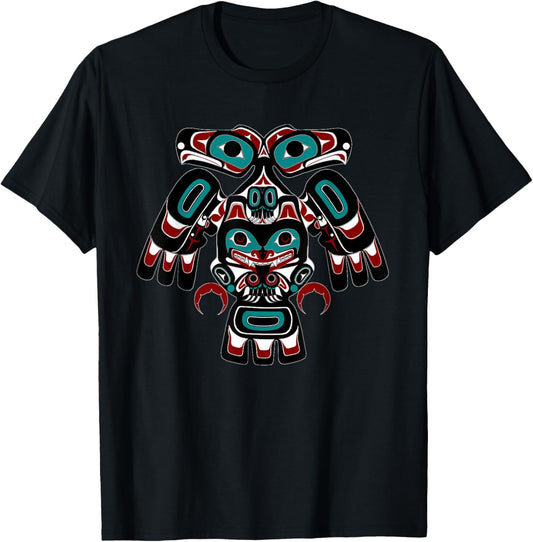 Alaska Native American Indian Tlingit Eagle Bear Clan T-Shirt - T-Shirt | Black