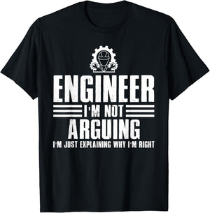 Funny Engineer Art Men Women Mechanic Electrical Engineering T-Shirt - T-Shirt | Black