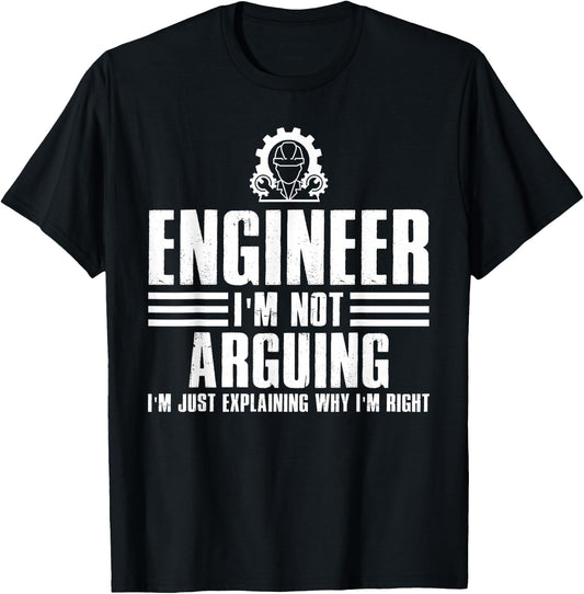 Funny Engineer Art Men Women Mechanic Electrical Engineering T-Shirt - T-Shirt | Black