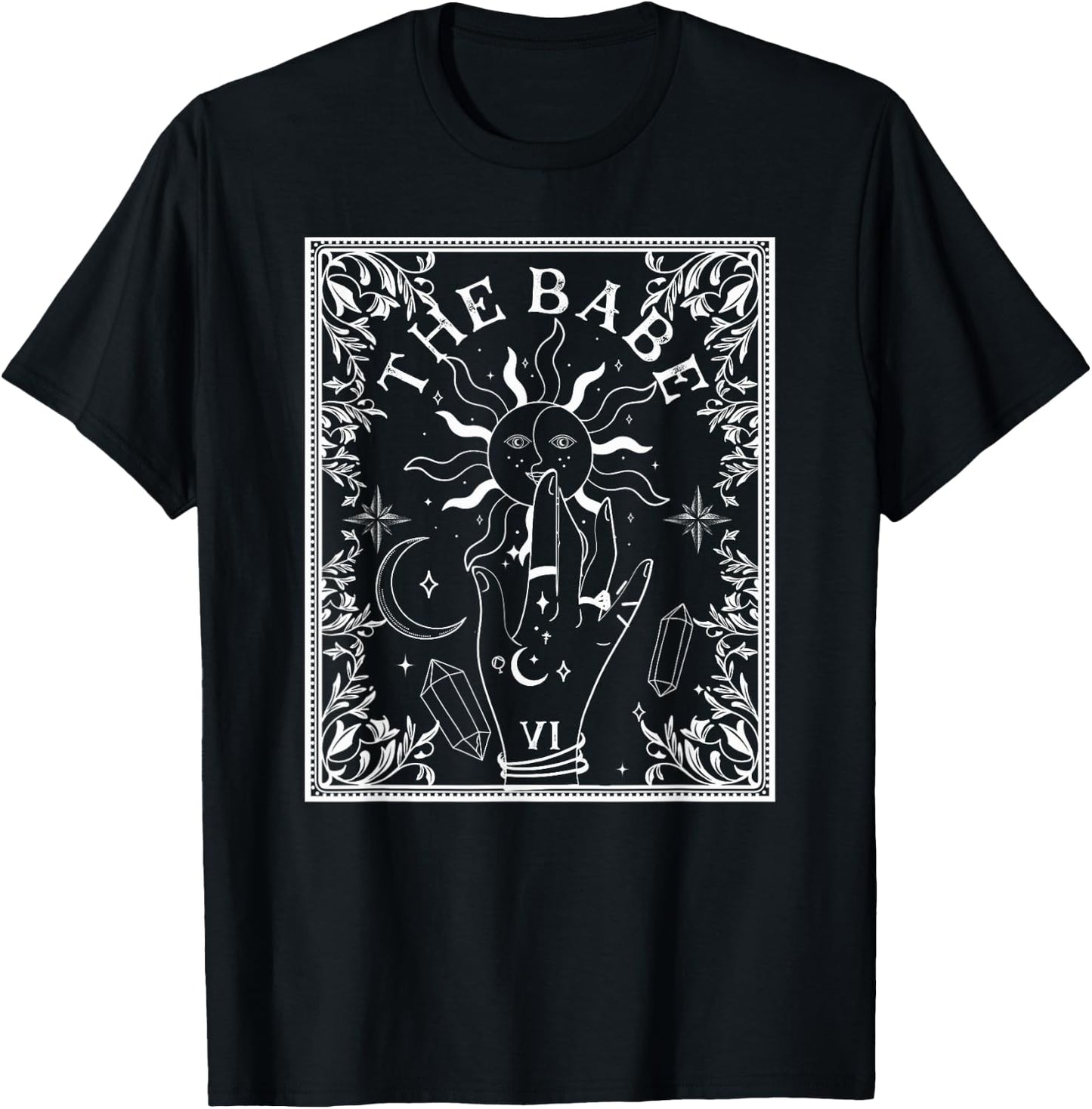 Boho Mystic Tarot Celestial Bachelorette Bride Bridesmaid T-Shirt - T-Shirt | Black