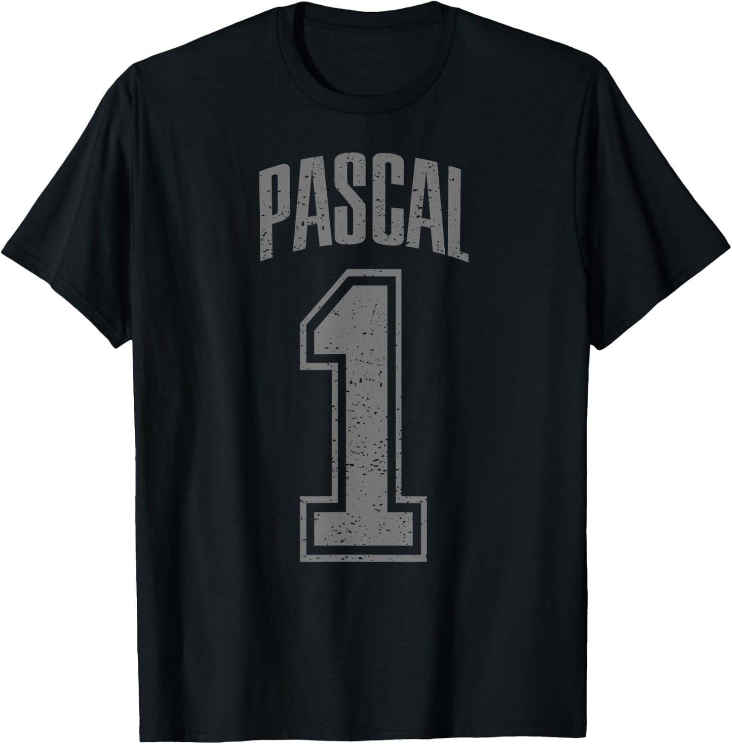 Pascal Supporter Number 1 Biggest Fan T-Shirt - T-Shirt | Black