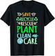 Recycling Environmentalist Recycle Earth Day Rescue Plant T-Shirt - T-Shirt | Black