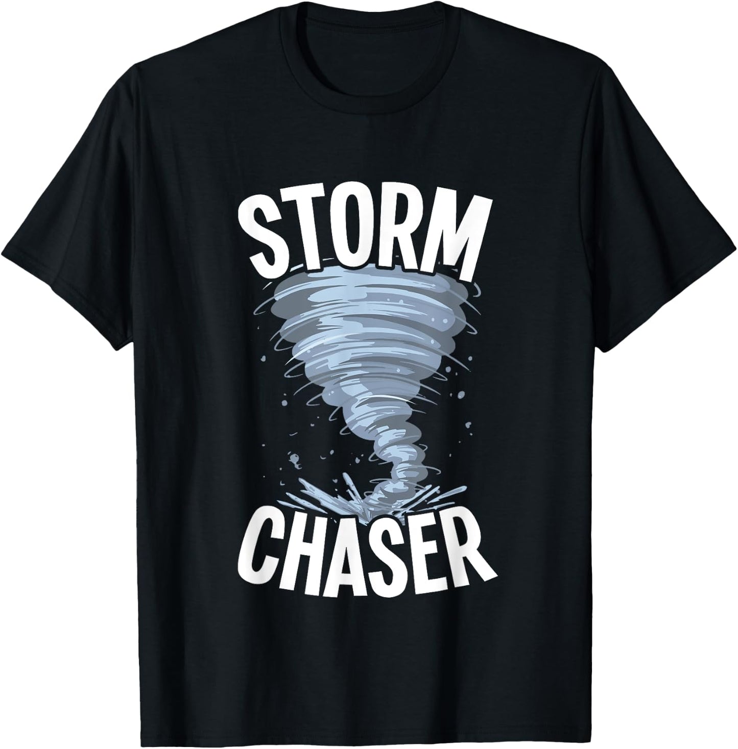 Storm Chaser Meteorologists Meteorology T-Shirt - T-Shirt | Black