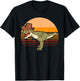 Retro Roar Dino Hat Roaring T-Rex Cowboy Dinosaur T-Shirt - T-Shirt | Black