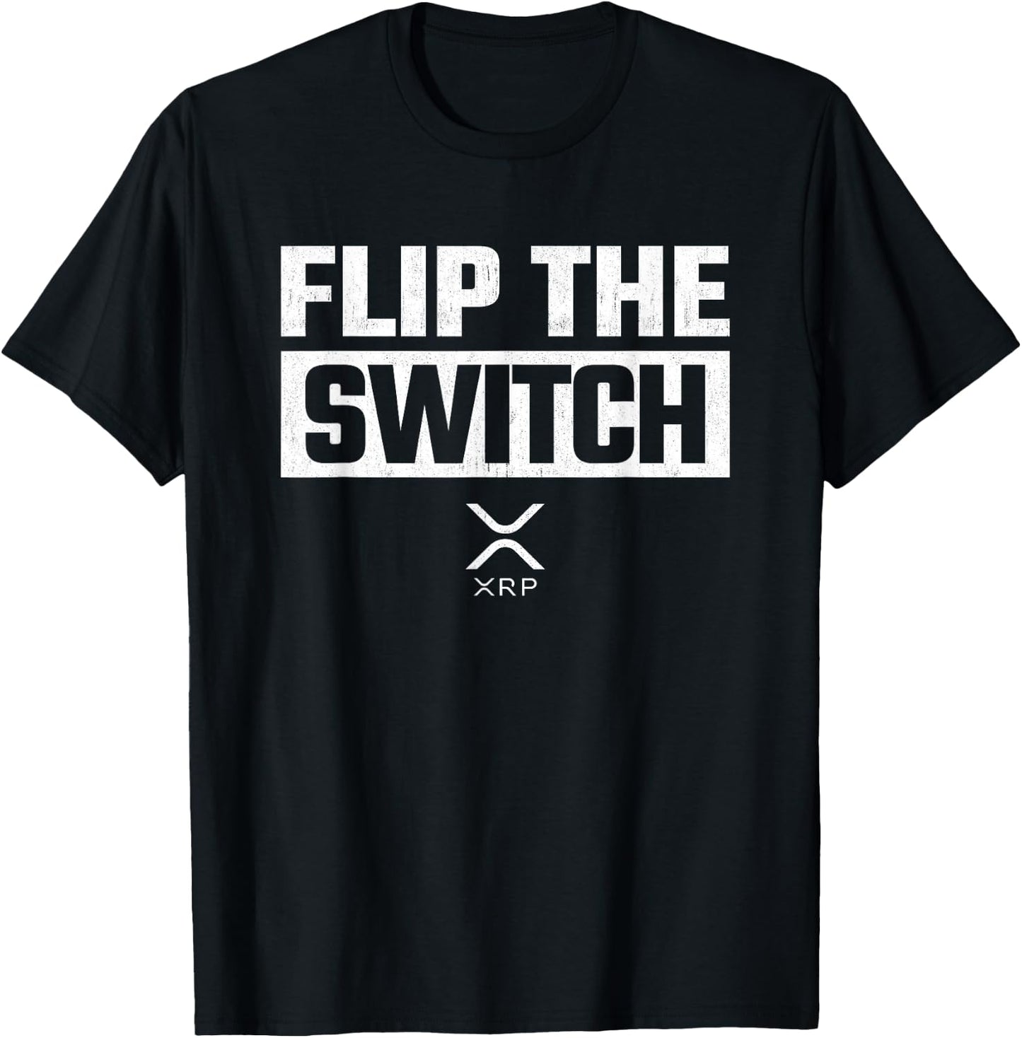 Crypto Currency - XRP Cryptocurrency - Flip Switch - XRP T-Shirt - T-Shirt | Black