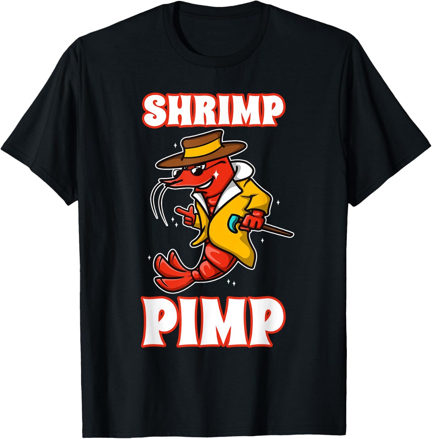 Shrimp Pimp T-Shirt - T-Shirt | Black