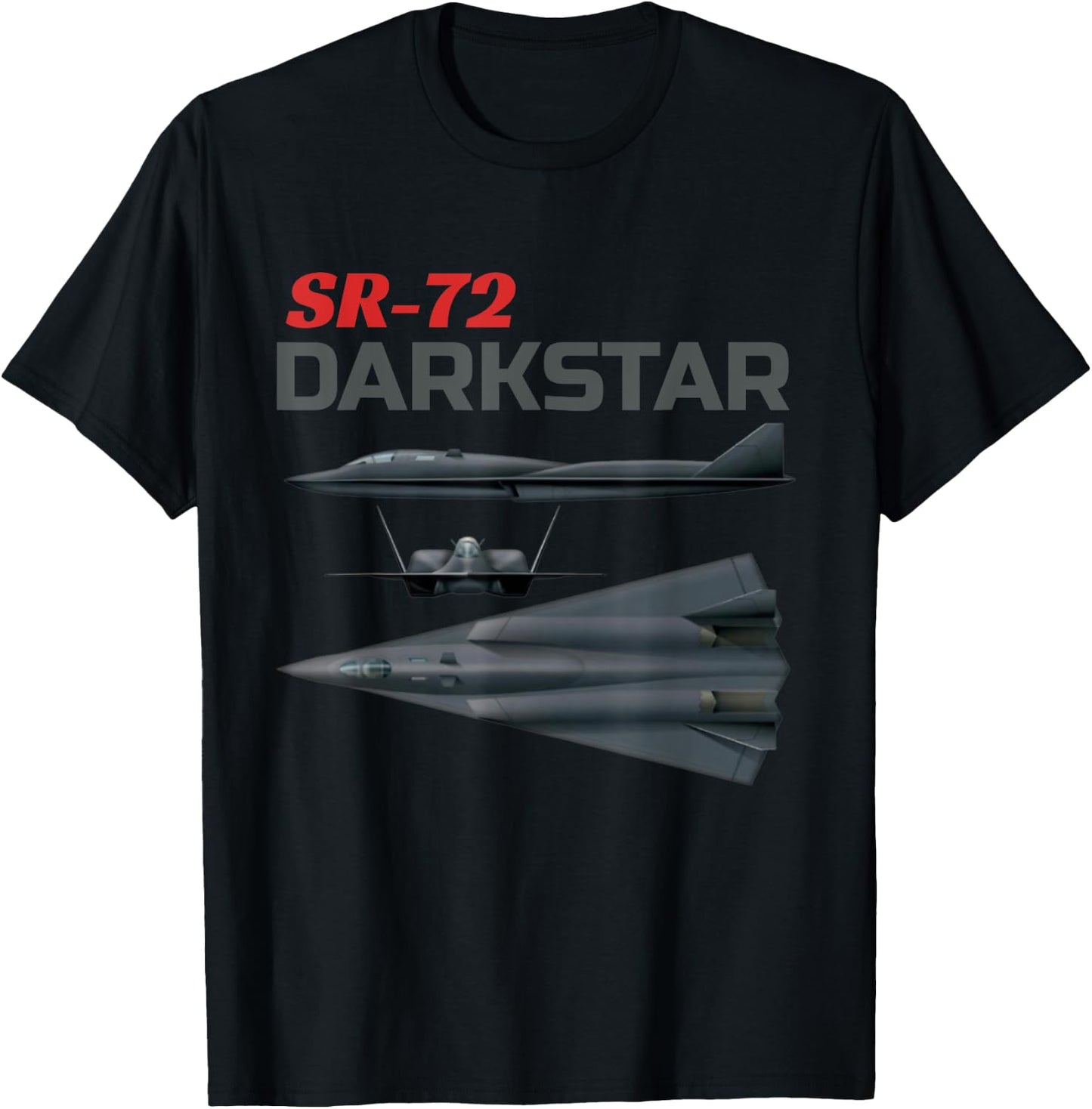 Fun American Military Aviation SR-72 Blackbird II In Action. T-Shirt - T-Shirt | Black