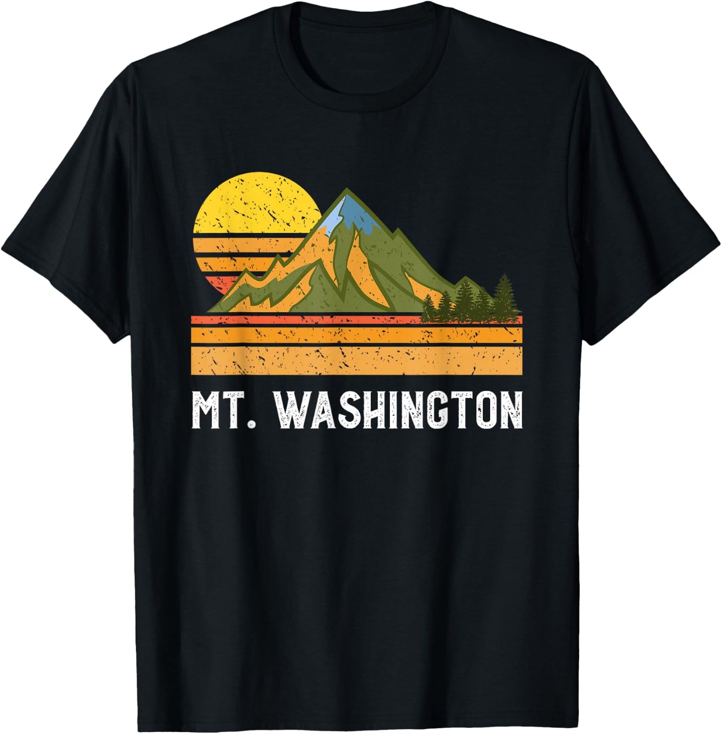 Mountain Vacation Gift- Mt Climbing Hiking Mount Washington T-Shirt - T-Shirt | Black