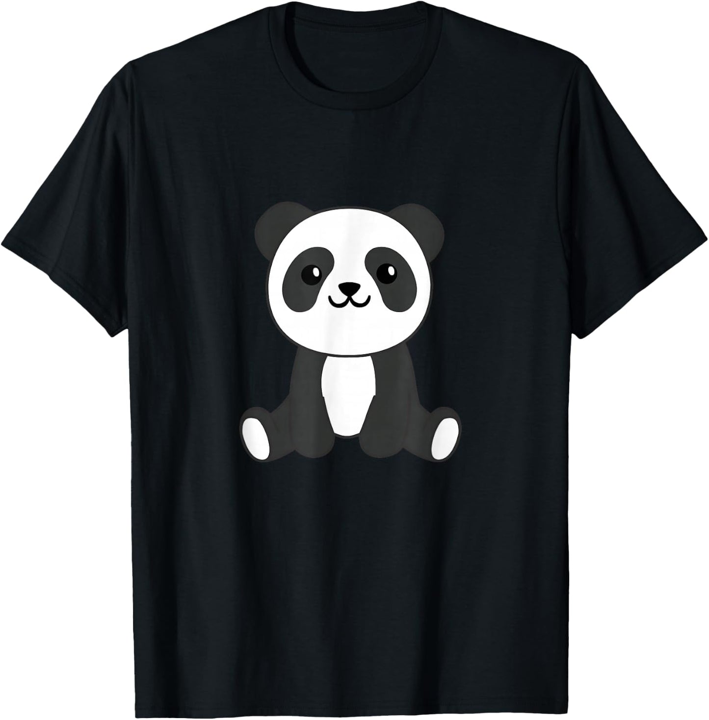 Panda Cute Animals For Kids Baby Panda Cute Panda T-Shirt - T-Shirt | Black