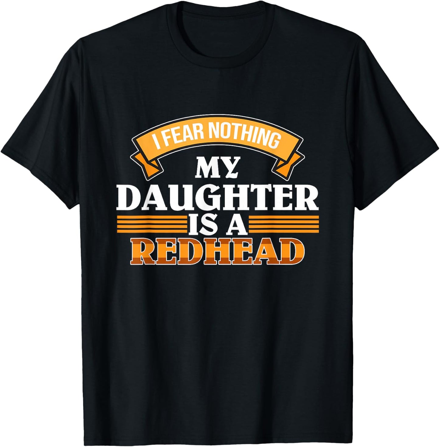 My Daughter Is A Redhead Cute Red Hair Girls Women Graphic T-Shirt - T-Shirt | Black