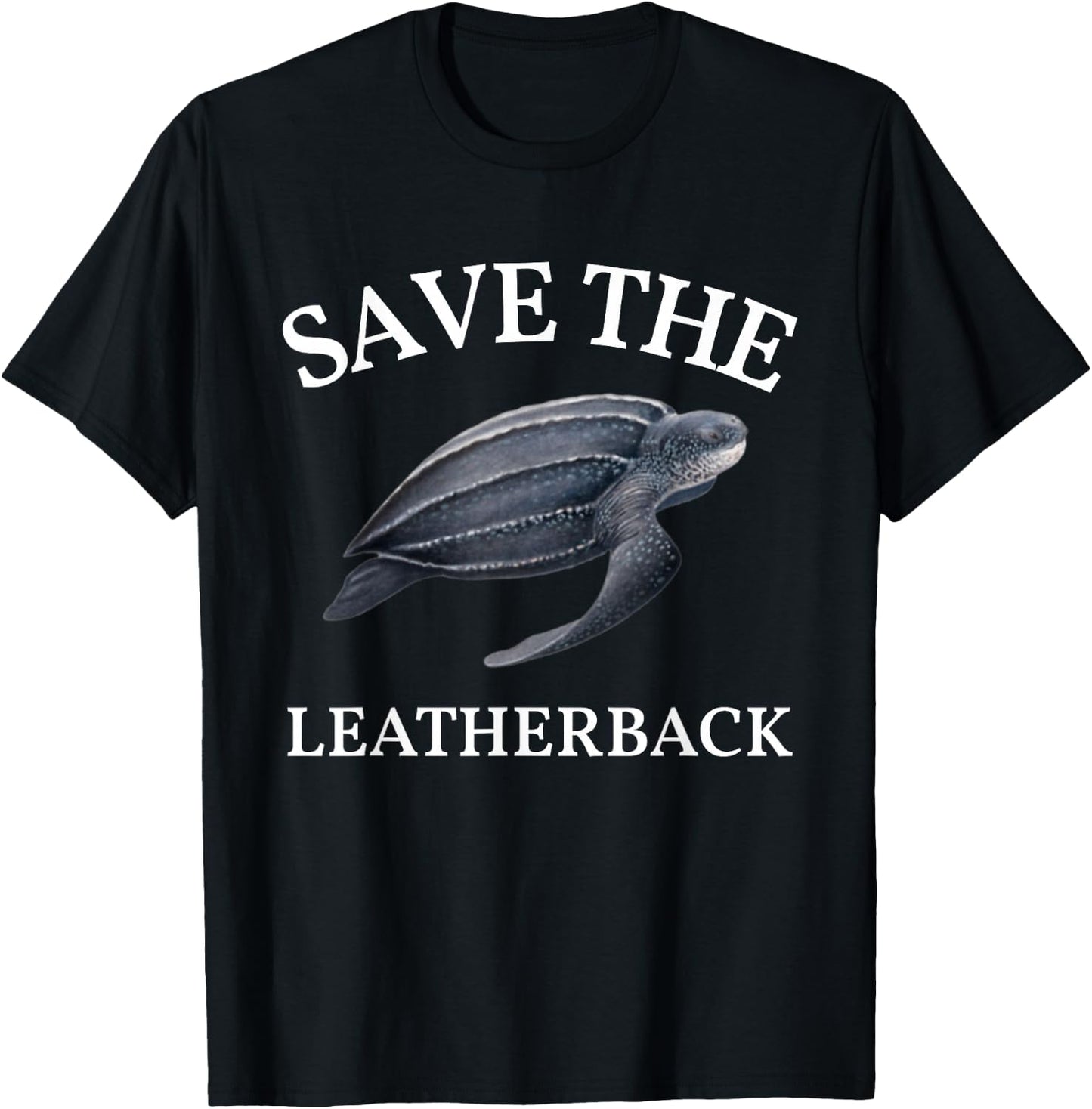 Leatherback Sea Turtle Endangered Species Turtle T-Shirt - T-Shirt | Black