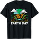 Earth Day Monarch Butterfly Cute Environment Men Women Kids T-Shirt - T-Shirt | Black