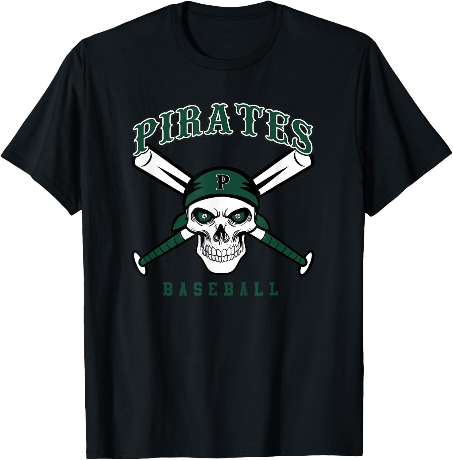Poteet Pirates Baseball T-Shirt - T-Shirt | Black
